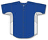 Athletic Knit Full Button Baseball Jersey with Contrast Mesh Inserts (BA1890)